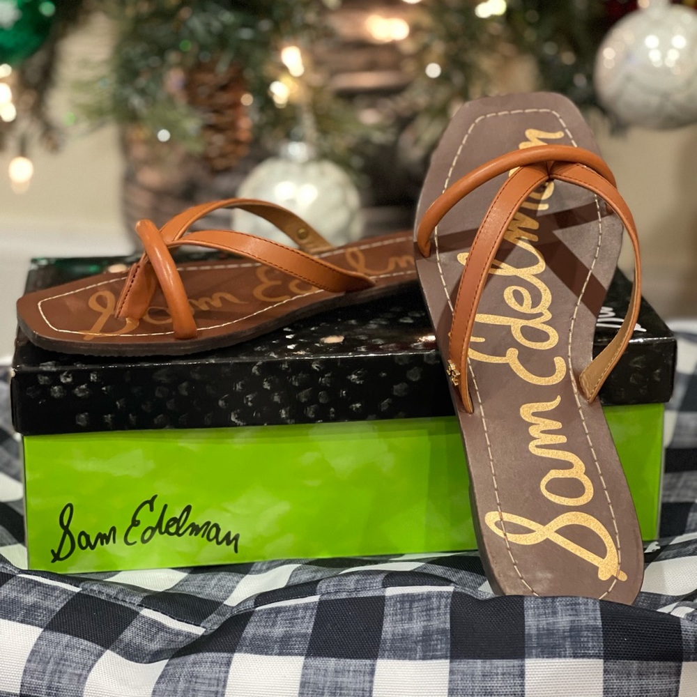 Sam Edelman sandals, tan brand new in box. Never worn.